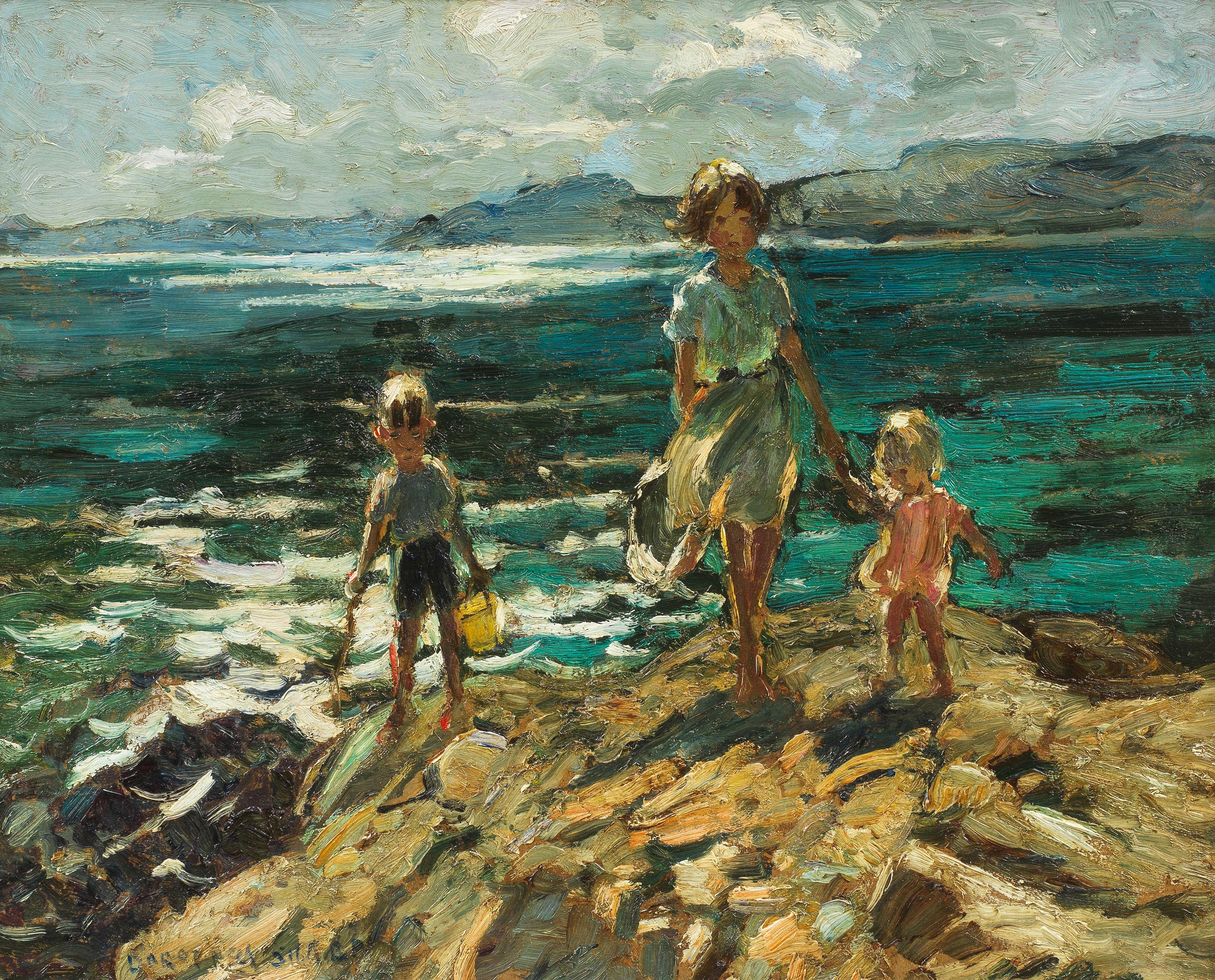 Dorothea Sharp, RBA, ROI - Porth Gwidden Rocks, St Ives