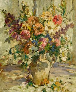 Dorothea Sharp - Flowers in a Stoneware Jug