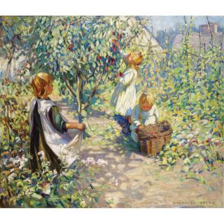 Dorothea Sharp - In The Orchard, Picking Plums