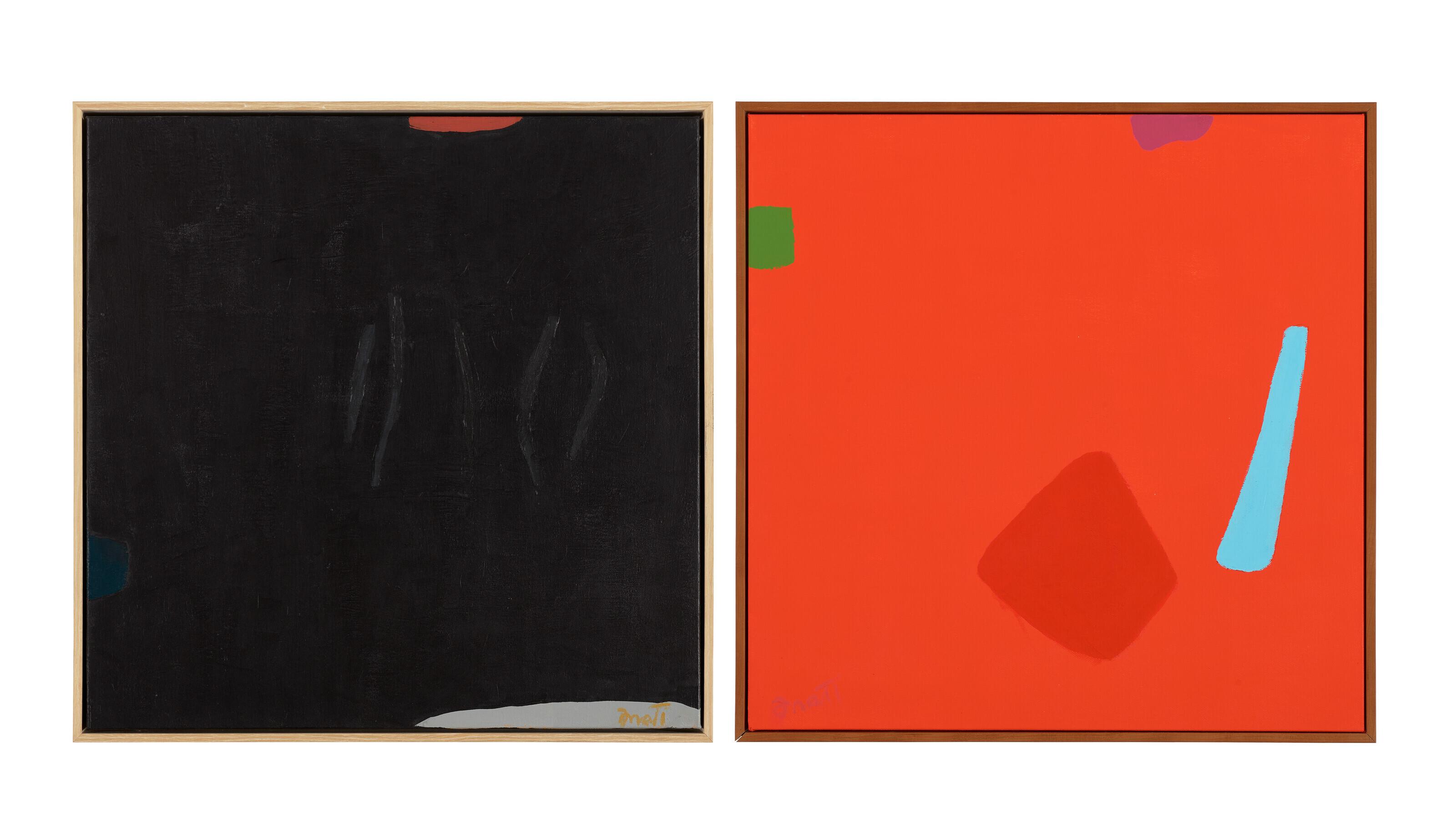 Dorothy Fratt - Untitled Red; Noche Obscura [Two Works]