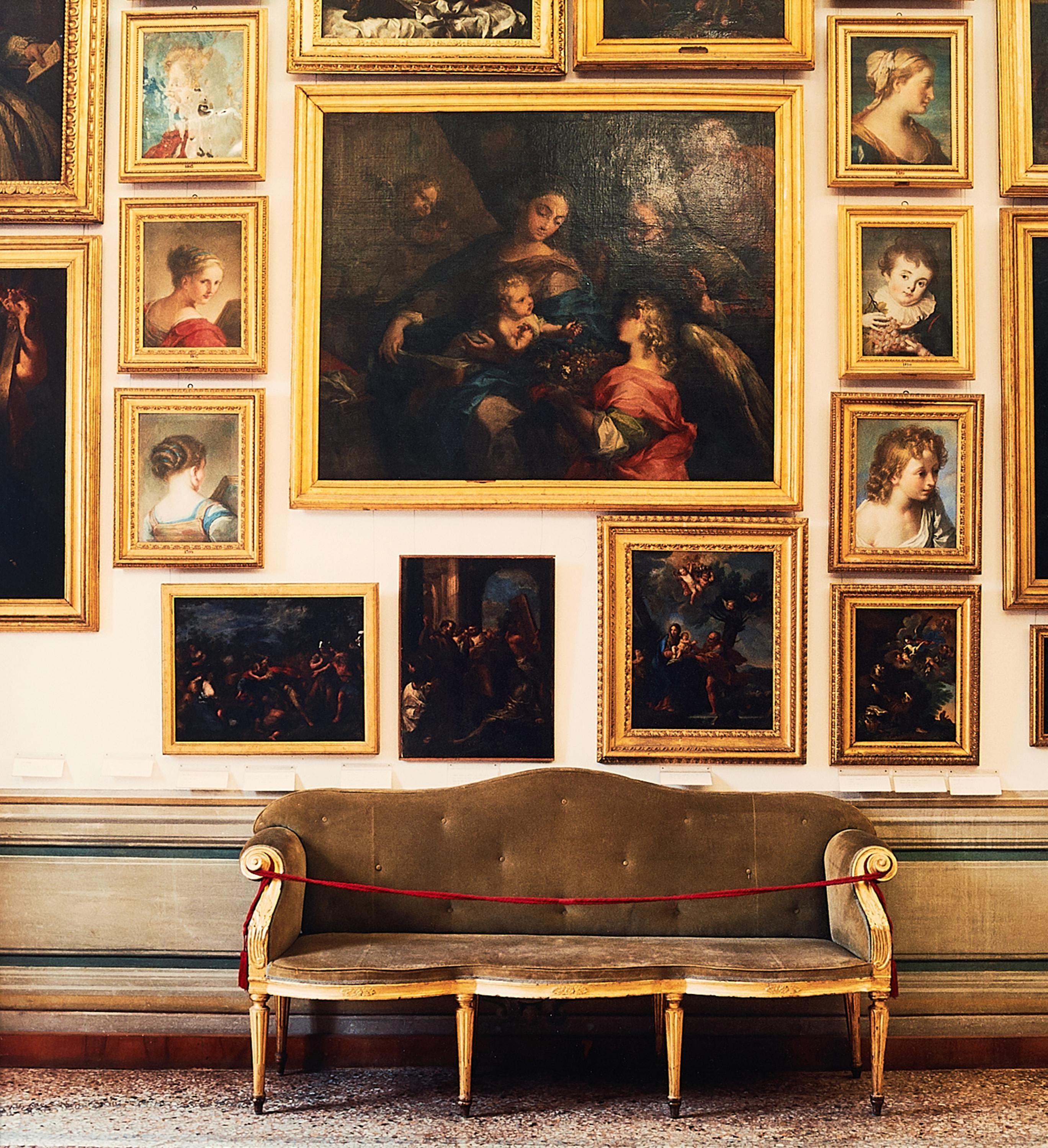 Doug Hall - Green Couch with Paintings, Galleria Corsini, Rome.