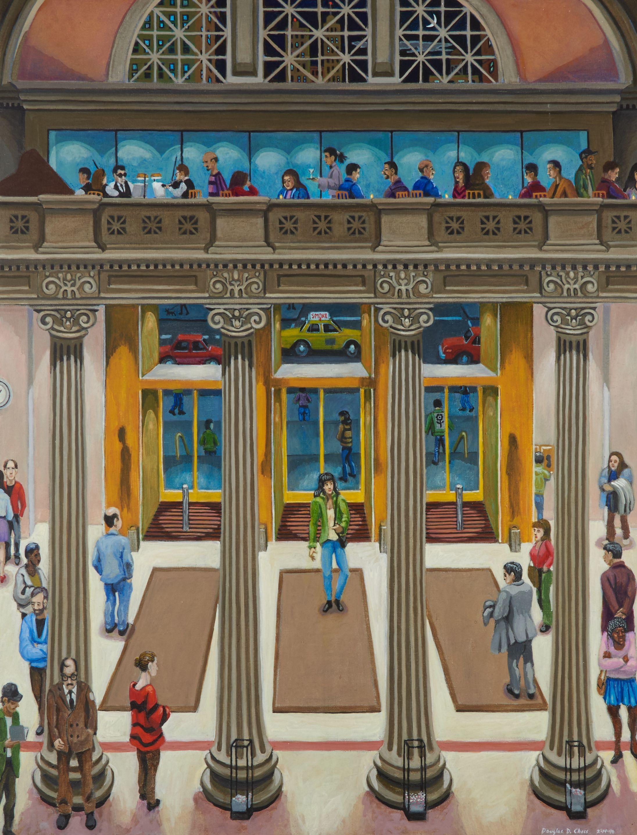 Douglas Chess - Grand Central Station 42 x 32 in. (106.7 x 81.23 cm) framed 42 3/4 x 32 3/4 x 1 1/4 in.