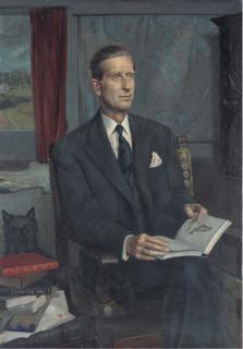 Douglas H. Anderson - Portrait of Lord Tweedsmuir, reading in a study