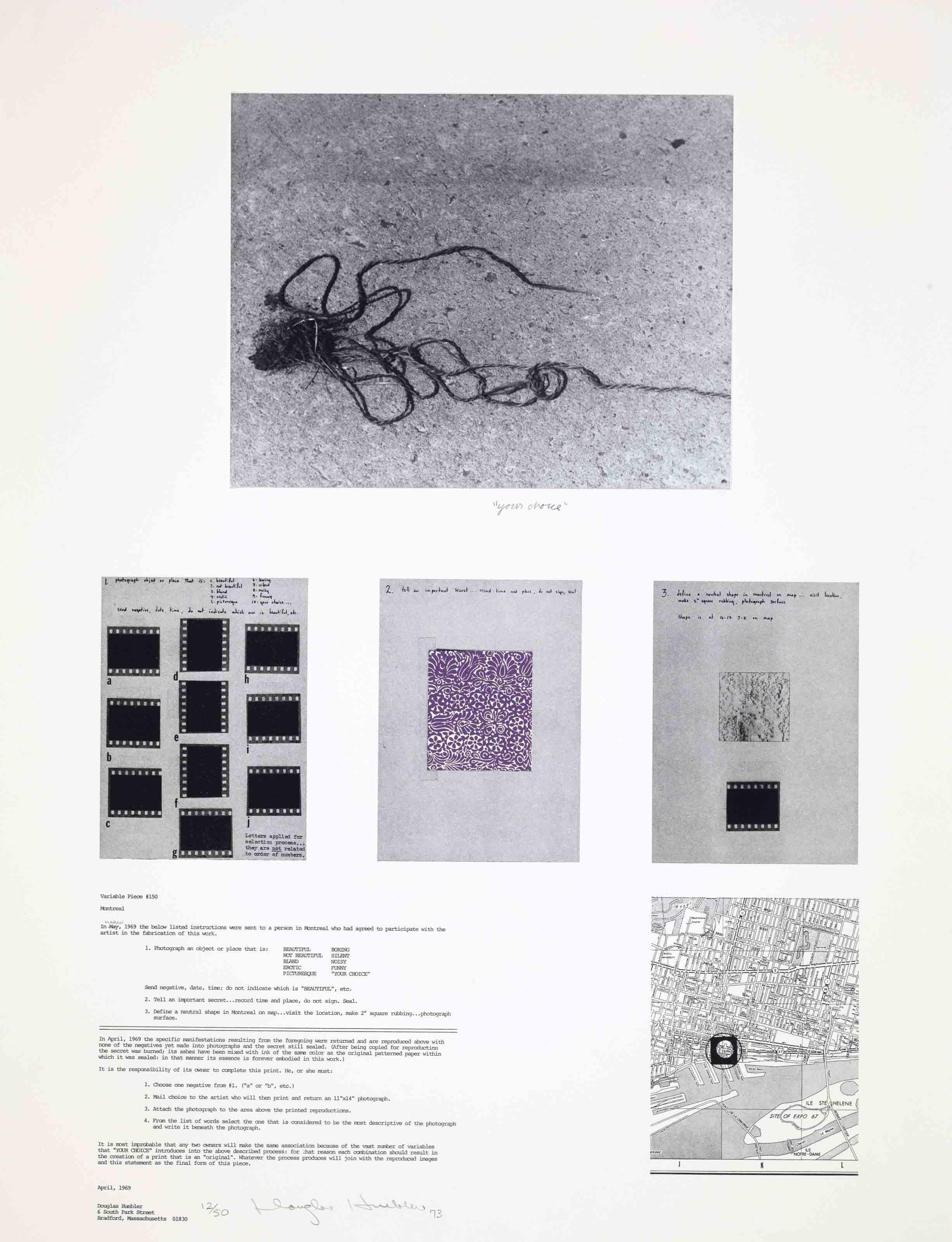 Douglas Huebler - Variable Piece #150