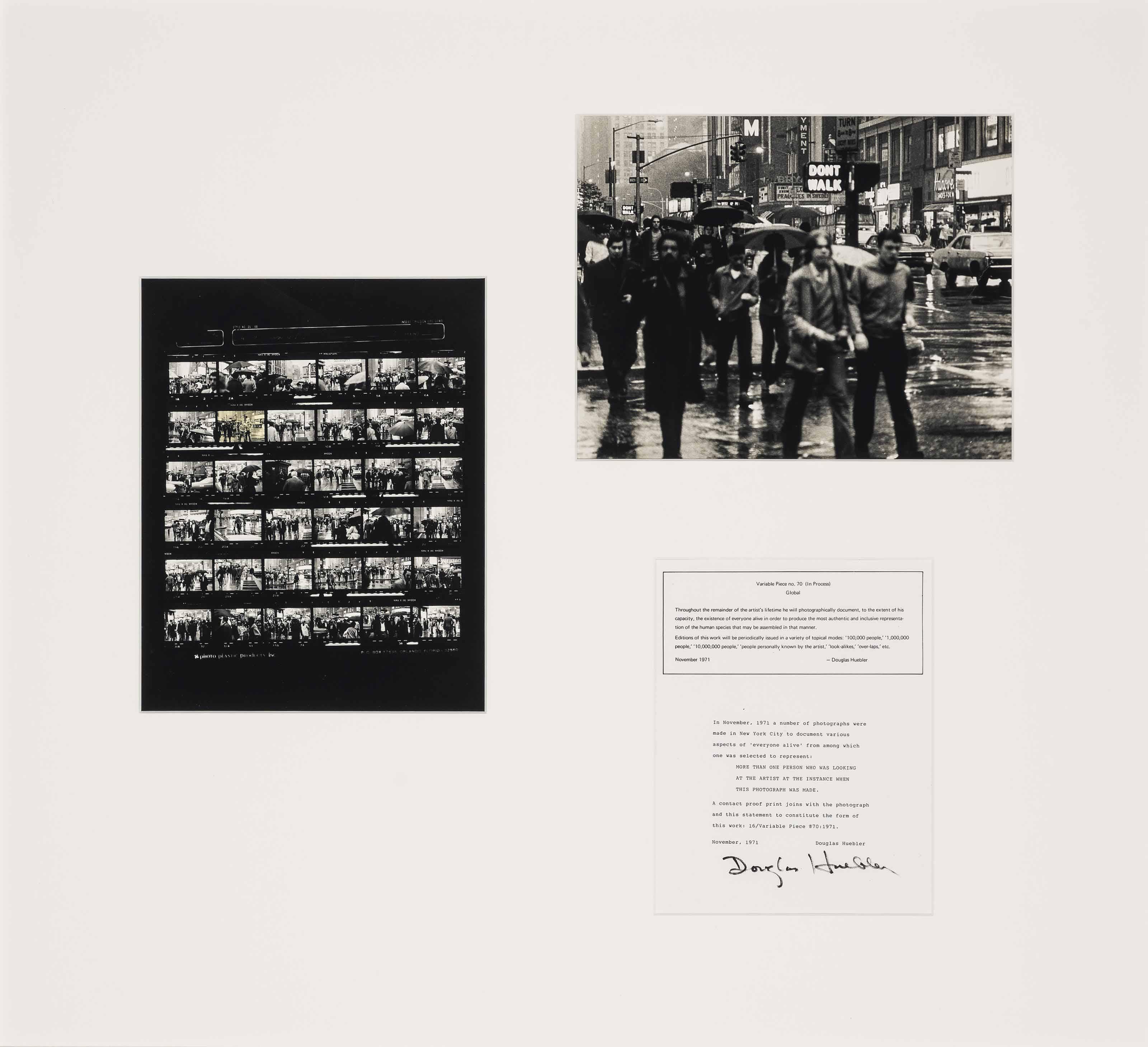 Douglas Huebler - Variable Piece #70