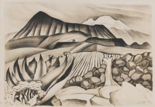 Dr. Atl - Las Calderas Y El Iztaccíhuatl (Paisaje Con Maguey) 