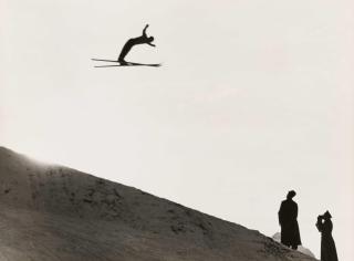 Dr. Paul Wolff - Training auf der grossen Olympia Schanze.