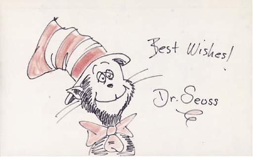 Dr. Theodore S. Giesel Seuss - Best Wishes From The Cat In The Hat