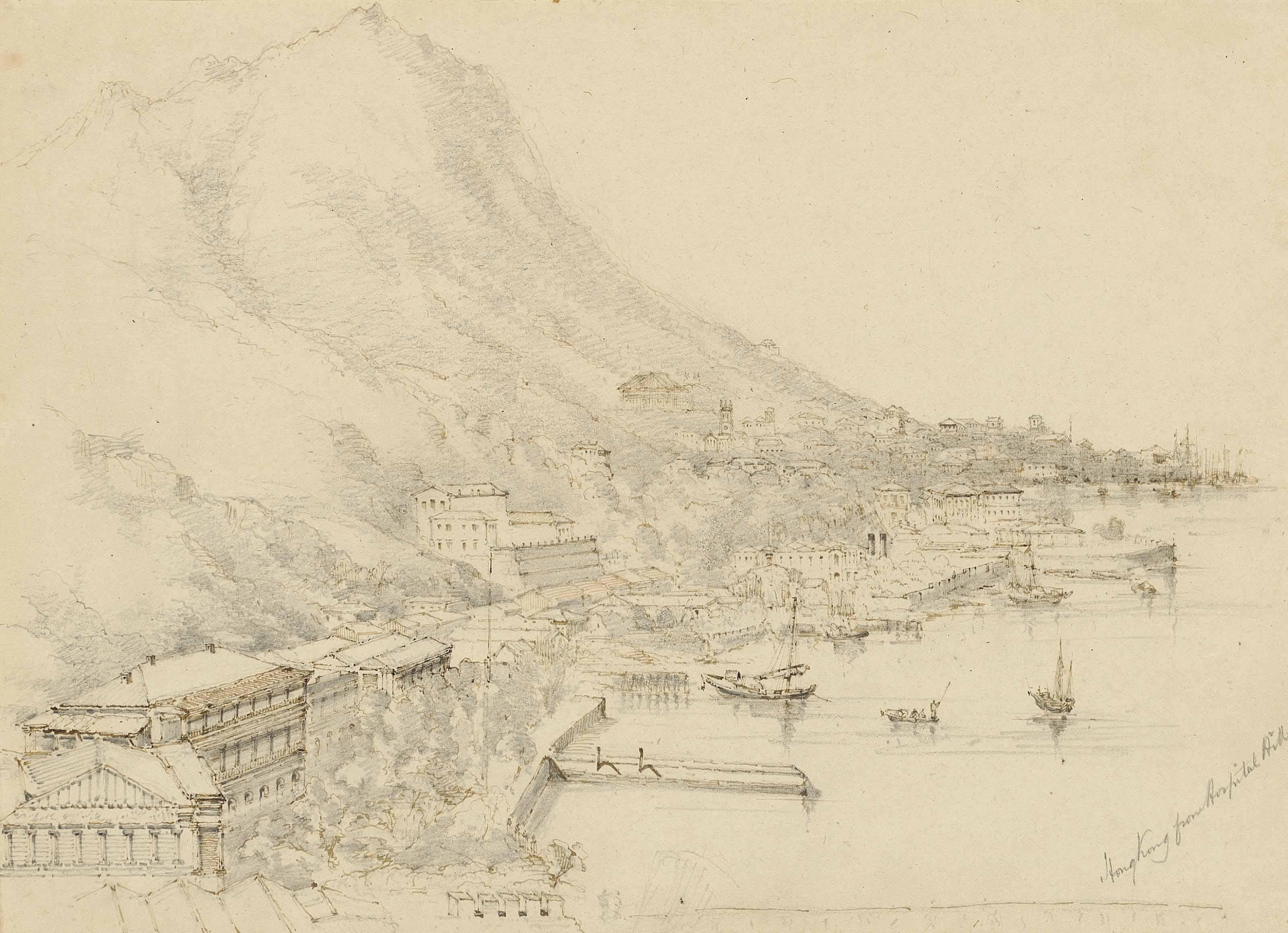 Dr Thomas Boswall Watson - Hong Kong From Hospital Hill
