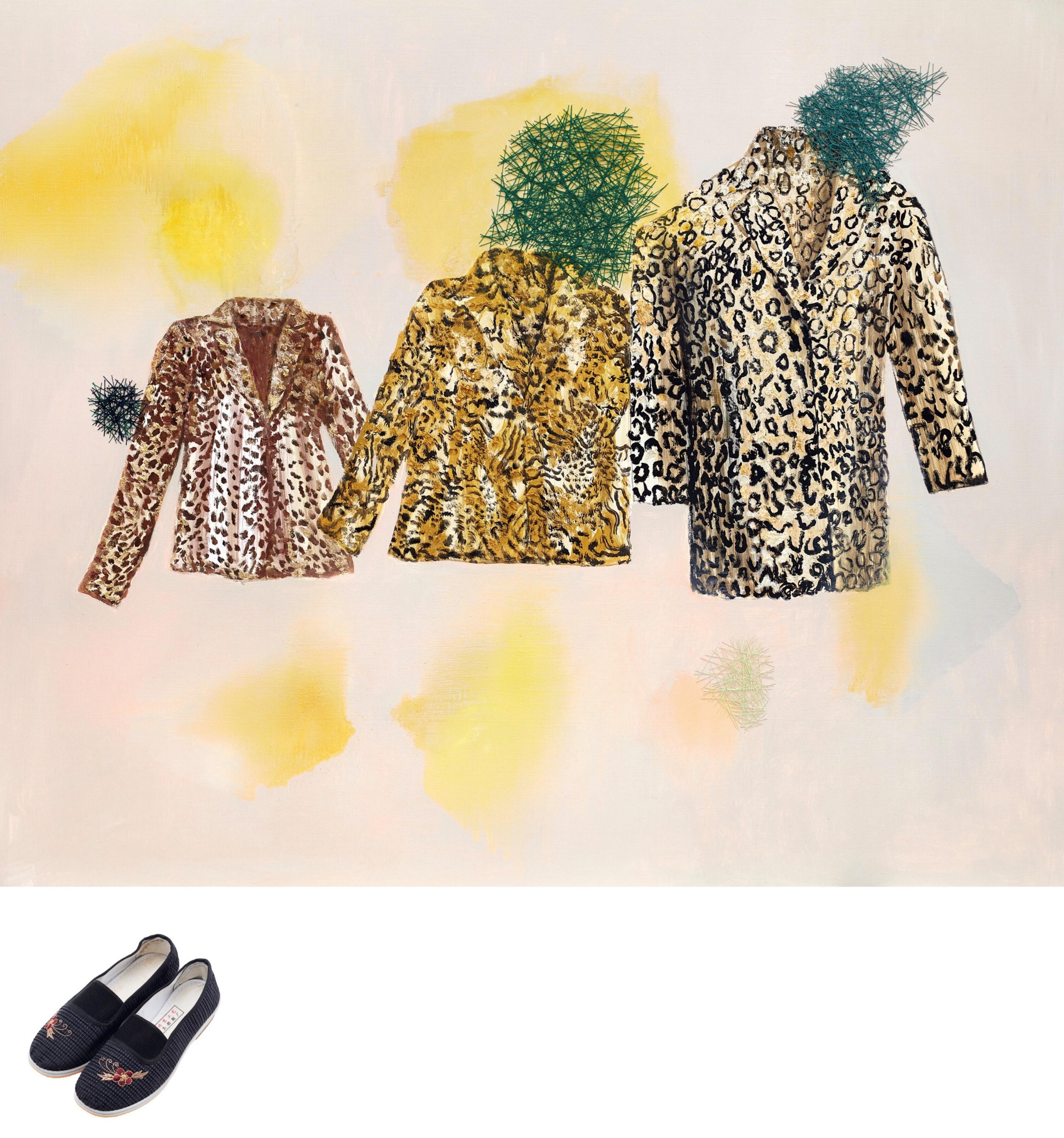 Duan Jianyu - A Pair Of Embroidered Shoes:The Girls All Look Good No.2 (Set Of Two Pieces)(Executed In 2011)