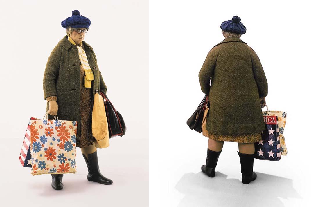 Duane Hanson - Lady With Shopping Bags