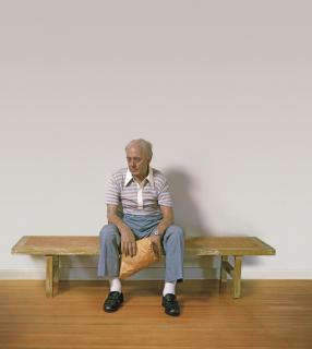 Duane Hanson - Man on a bench