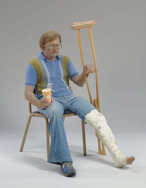 Duane Hanson - Man With Crutch