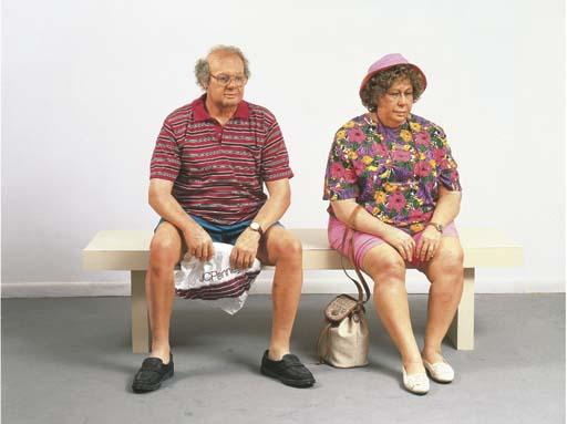 Duane Hanson - Old Couple on a Bench