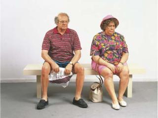 Duane Hanson - Old Couple on a Bench