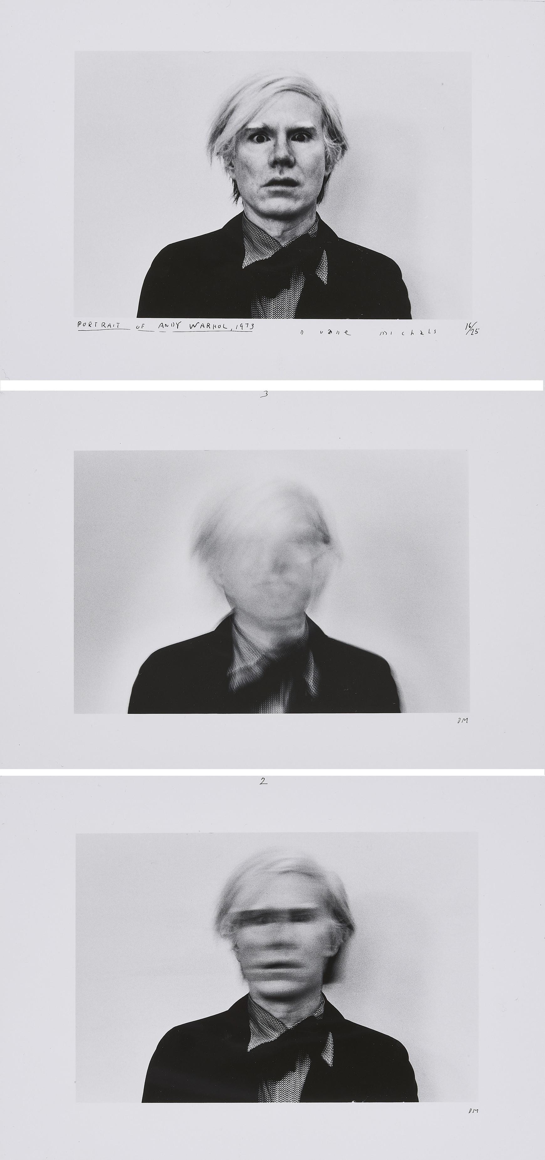 Duane Michals - Portrait of Andy Warhol, 1973.