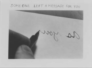 Duane Michals - Someone Left a Message for You