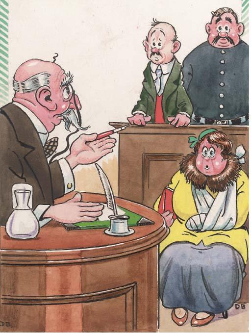 Dudley Buxton - \'Knocking Your Wife About....40/- Fine/And 10/- Amusement Tax!\'