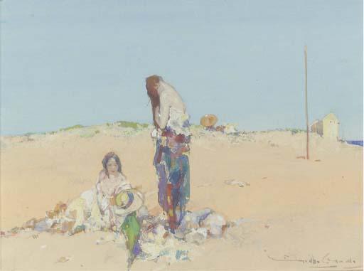 Dudley Hardy, R.I. - Bathers, Ambleteuse