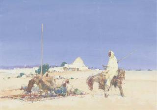 Dudley Hardy, R.I. - Traders in the desert