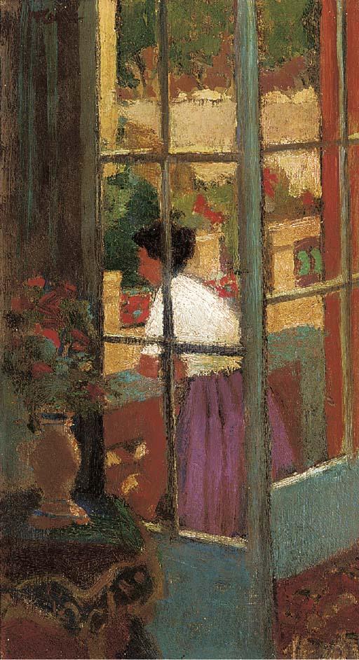 Dugald Sutherland Maccoll, R.S.W. - On the terrace, 1922