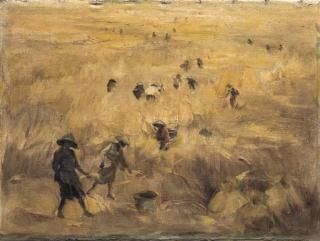 Dullah - Farmers working in the ricefield