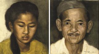 Dullah - Portrait of a Woman; Portrait of a Man