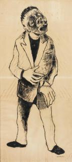 Dumile Feni-Mhlaba - Portrait of a man