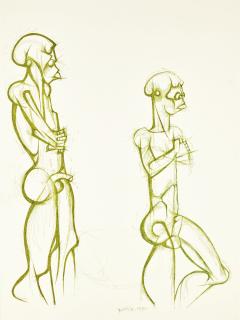 Dumile Feni-Mhlaba - Untitled (Two Figures)