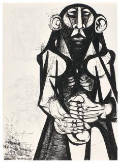 Dumile Feni - South African untitled (Figure)