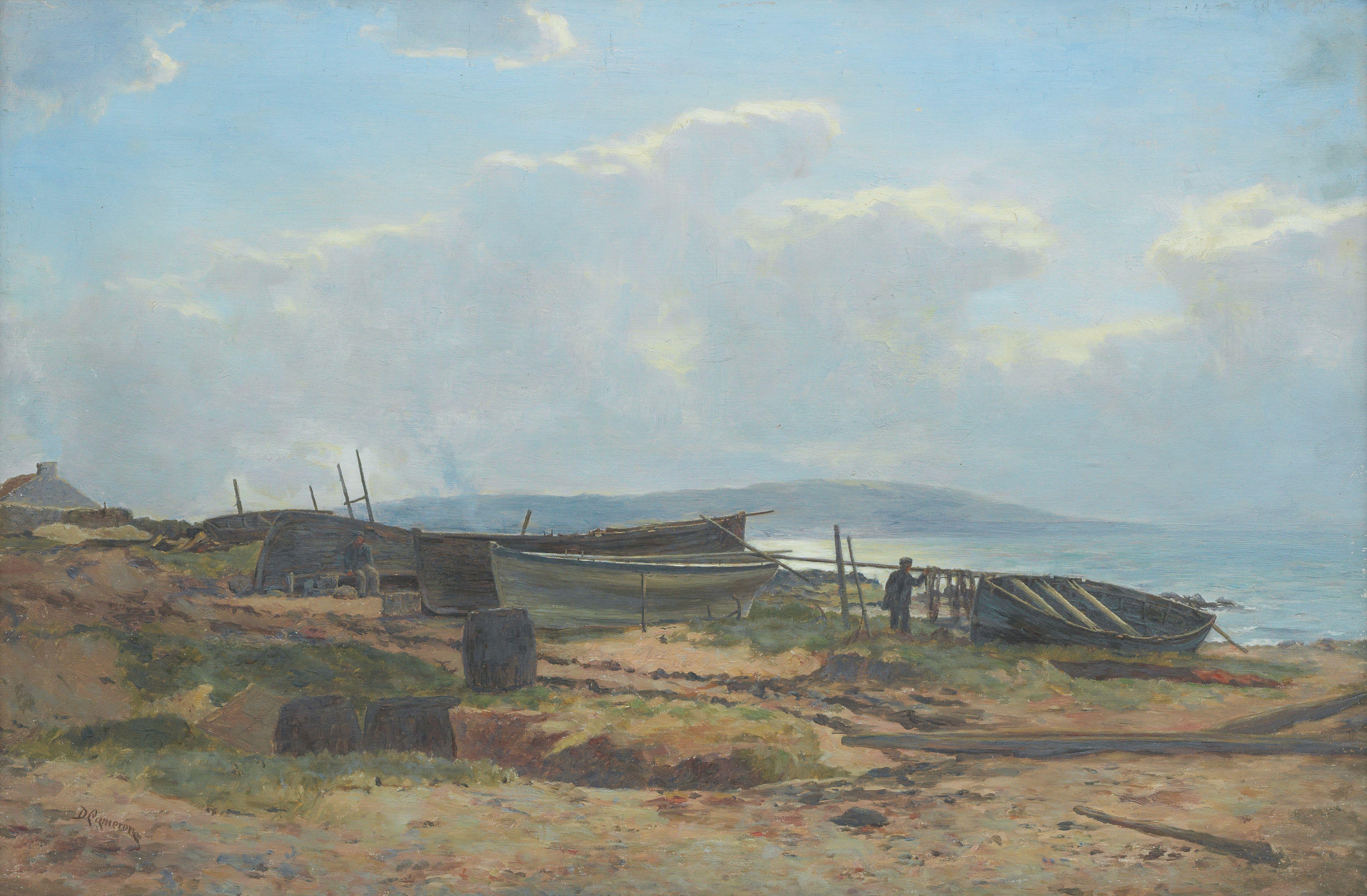 Duncan Cameron - Boats on the shore