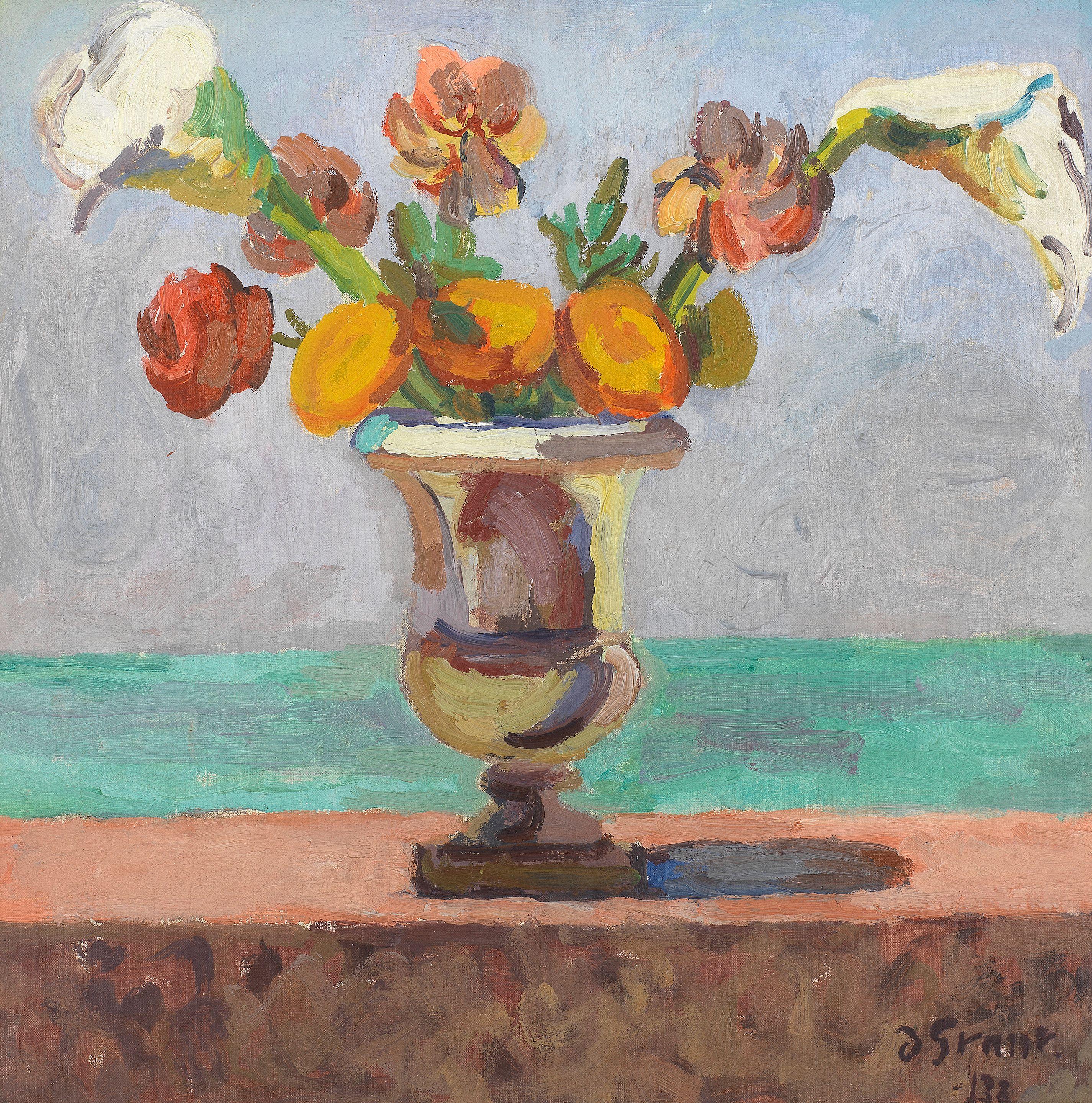 Duncan Grant - An Urn with Mixed Flowers