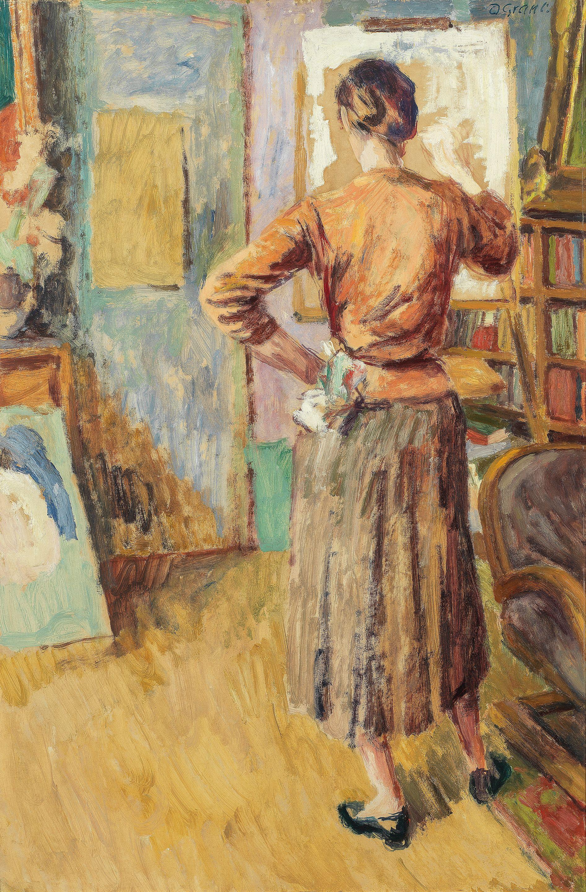 Duncan Grant - Angelica Painting at Charleston