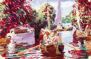 Duncan Grant - Boating on the Thames