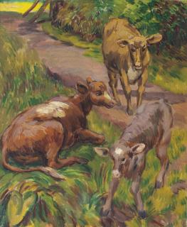 Duncan Grant - Cows at Charleston