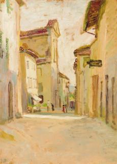 Duncan Grant - Figures In A Street, Italy