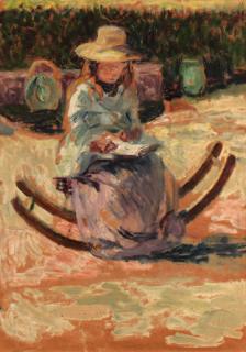 Duncan Grant - Girl reading in a garden