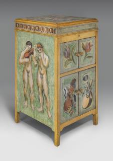 Duncan Grant - Gramophone cabinet painted for Maynard Keynes