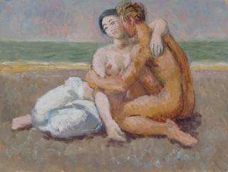 Duncan Grant - Lovers on the Shore