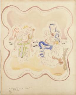 Duncan Grant - Madonna and child with musicians