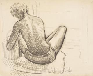Duncan Grant - Paul Roche Seen From the Back (unframed)