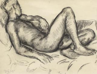 Duncan Grant - Reclining Male Nude (Paul Roche)