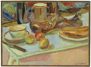 Duncan Grant - Still life with Fruit and Coffee-pot