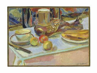 Duncan Grant - Still Life with Fruit and Coffee Pot