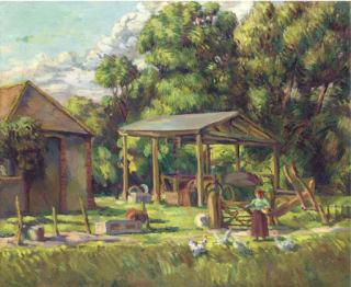 Duncan Grant - The Farmyard, Tilton