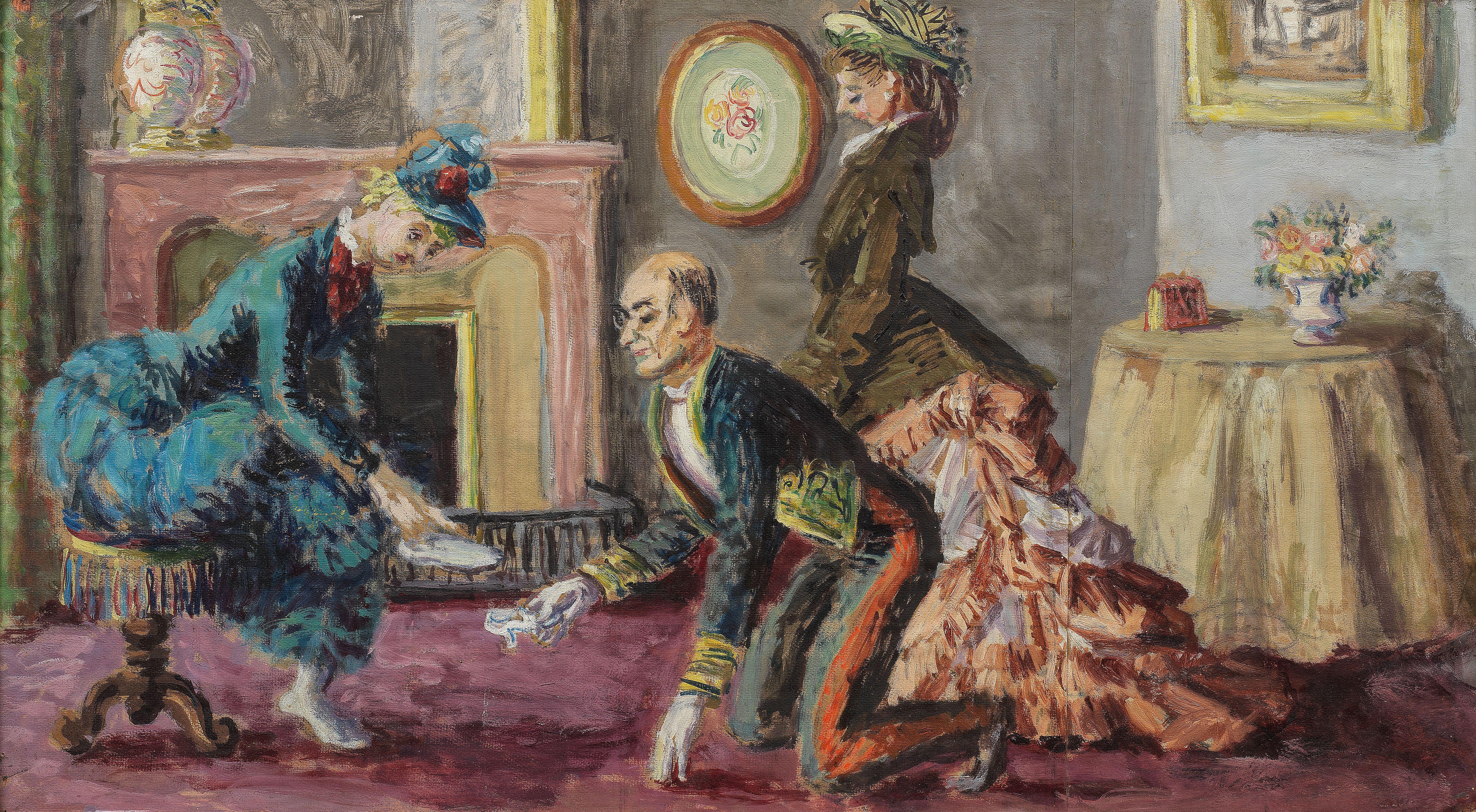 Duncan Grant - The Ugly Sisters Try on the Glass Slipper