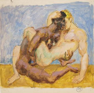 Duncan Grant - Two Lovers in an Embrace