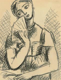 Duncan Grant - Woman with a Fan