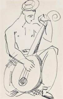 Duncan James Corrowr Grant - Lute Player