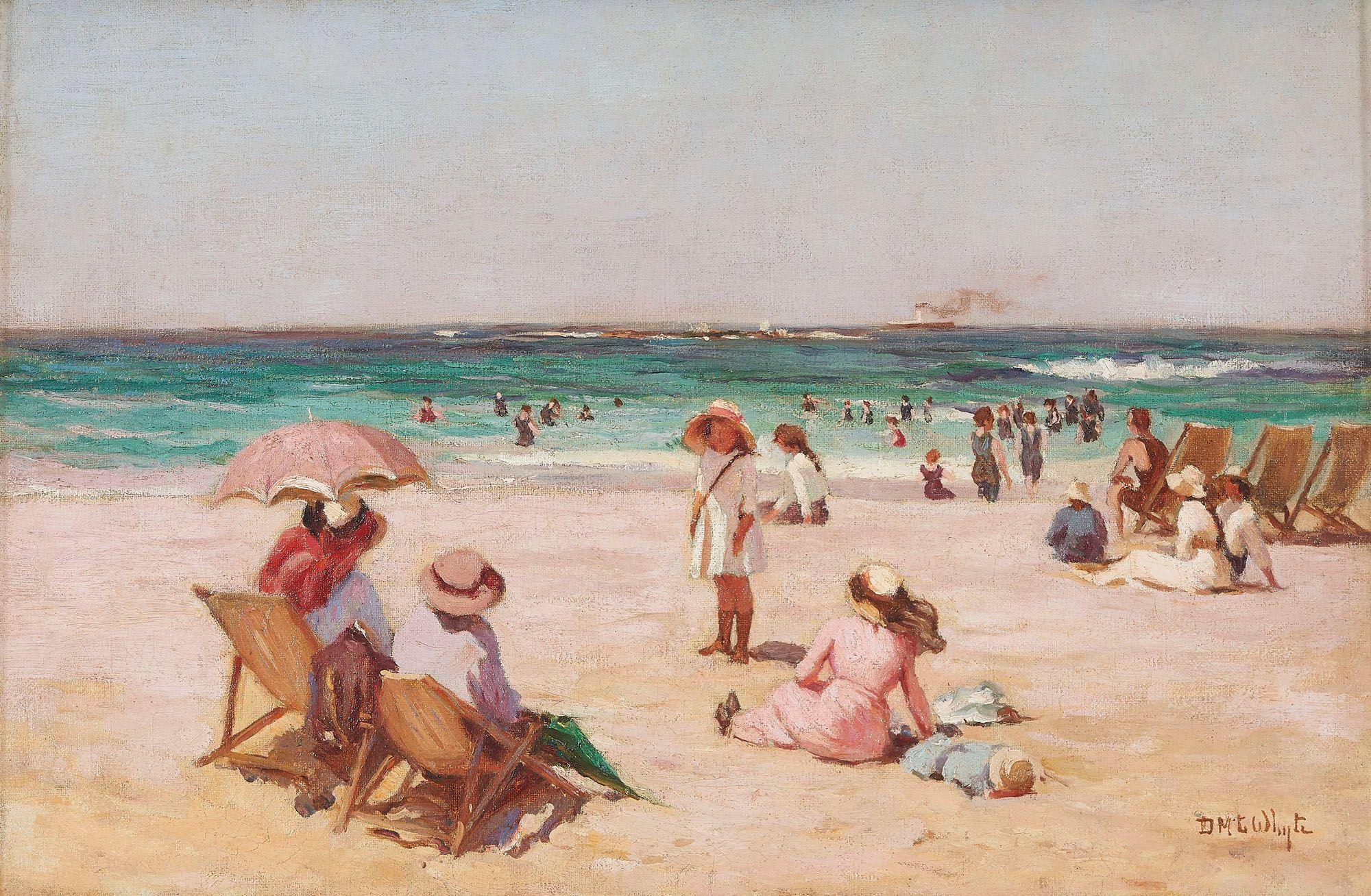 Duncan MacGregor Whyte - The Beach at Perth